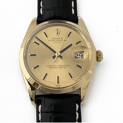 Pre Owned 1966 18K Gold Rolex DateJust 34mm Ref.1500 Automatic Watch